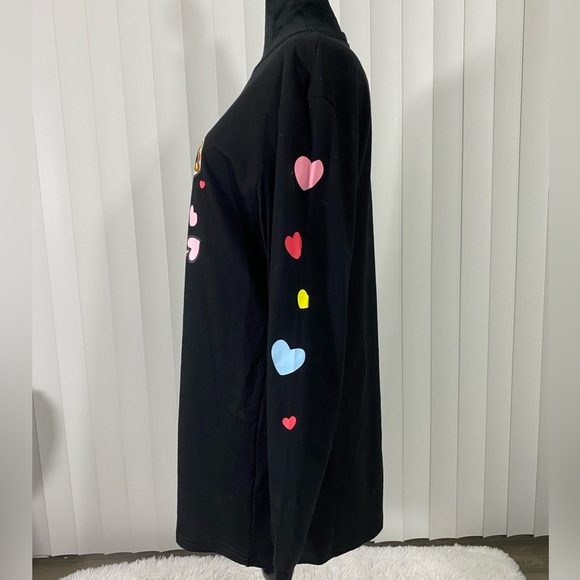 DOLLS KILL x TOKI DOKI Confection Cuteness Donutella Long Sleeve T-Shirt Black S - Picture 2 of 7